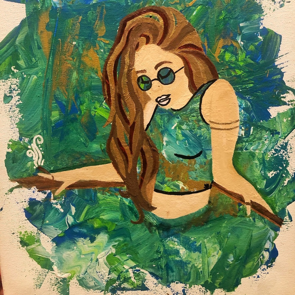 Blunt Lady Painting